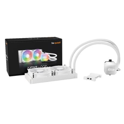 Vodeno hlađenje BE QUIET Light Loop 240mm, ARGB, CPU hlađenje, za Intel i AMD, bijelo