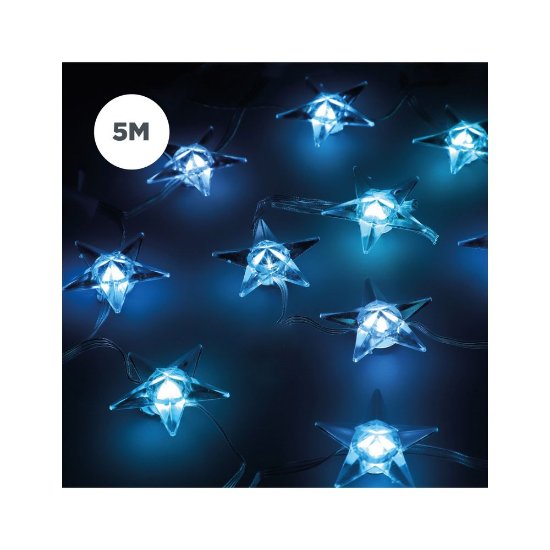 Dekorativna rasvjeta KSIX Star, 20 lumena, RGBIC, daljinski upravljač, 5m