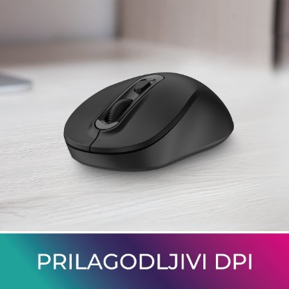 Miš OCTIO Style M280W, optički, bežični, 1600dpi, crni