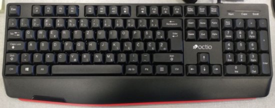 RABLJENI - Tipkovnica OCTIO K201U, crna, USB