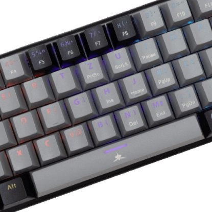 Tipkovnica WHITE SHARK GK-002712V2 Wakizashi-2, RGB, crveni switch, mehanička, UK/HR, crno-siva