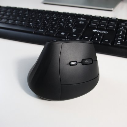 Miš OCTIO Ergo V100W, optički, bežični, BT,4000dpi, crni