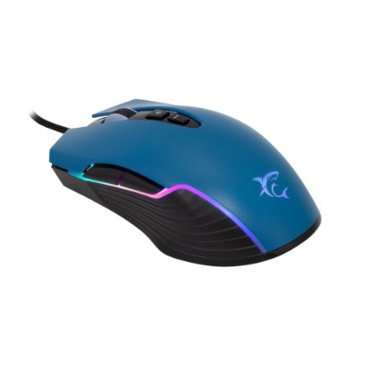 Miš WHITE SHARK Azarah, 6400dpi, optički, žičani, plavi