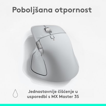 Miš LOGITECH MX Master 4, optički, bežični, BT, bijeli