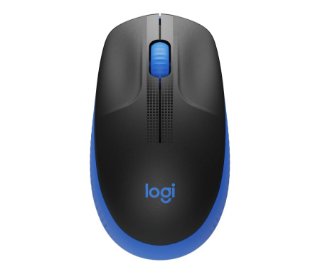Miš LOGITECH M190, optički, bežični, 1000dpi, crno-plavi