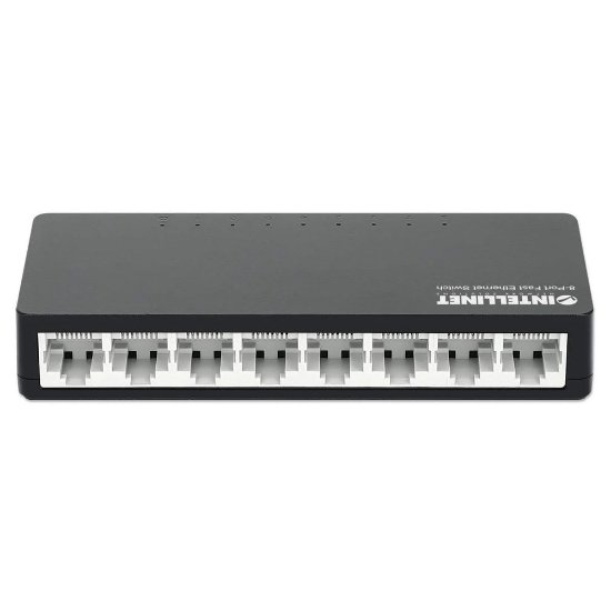 Switch INTELLINET 561730, 10/100 Mbps, 8-port, plastično kućište, kabel Cat5e 1m