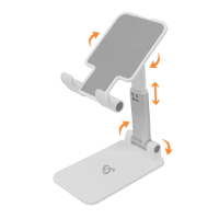 Stalak za smartphone SBOX PS-09, stolni, sklopivi, bijeli