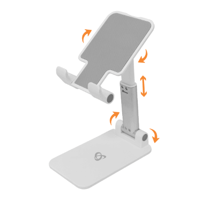 Stalak za smartphone SBOX PS-09, stolni, sklopivi, bijeli