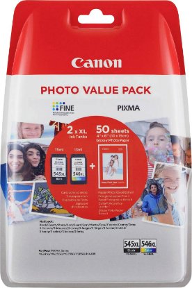 Komplet tinti CANON CANON PG-545XL / CL-546XL + FOTO PAPIR GP-501