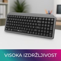 Tipkovnica OCTIO Pro K350W, bežična, crno-siva