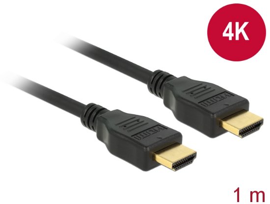 Kabel DELOCK, HDMI (M) na HDMI (M), High Speed sa Ethernet 4K@60Hz, 1m