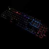 Tipkovnica EPOCH Rhea, RGB, mehanička, crveni switch, UK/HR layout, crna, USB