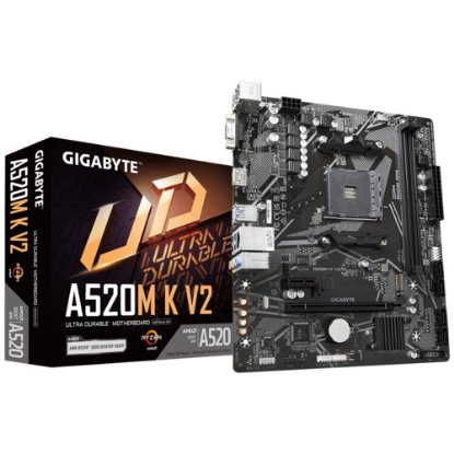 Matična ploča GIGABYTE A520M K V2, AMD A520, mATX, s. AM4