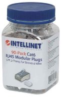 STP konektor INTELLINET Cat6 RJ45 Modular, dvostruki zupčasti terminal - 90 Kom