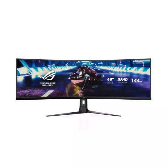Gaming monitor 49" ASUS ROG STRIX XG49VQ, 3840x1080, VA, 144Hz, 1ms, 450cd/m2, 3000:1, FreeSync, zakrivljeni, crni