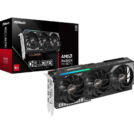 Grafička kartica ASROCK Radeon RX 9070 Challenger, 16GB GDDR6