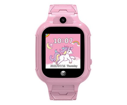 RABLJENI - Dječji pametni sat FOREVER SeeMe! 3, 4G video pozivi, GPS, SOS gumb, vodootporan, rozi