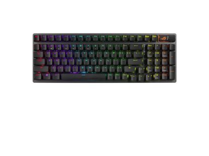 Tipkovnica ASUS ROG Strix Scope II 96 Wireless, RGB, mehanička, US Layout, bežična, USB, BT, crna
