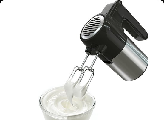 Mikser TESLA MX301BX, ručni, 300 W, 5 brzina, crni-inox