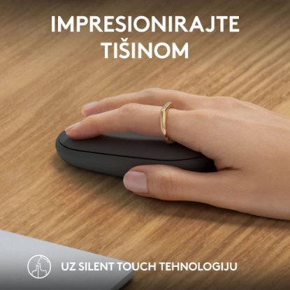 Miš LOGITECH M350s Pebble 2, optički, BT, crni