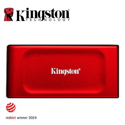 SSD vanjski 2TB KINGSTON XS1000R, SXS1000R/2000G, 1050/1000 MB/s, USB3.2, crveni