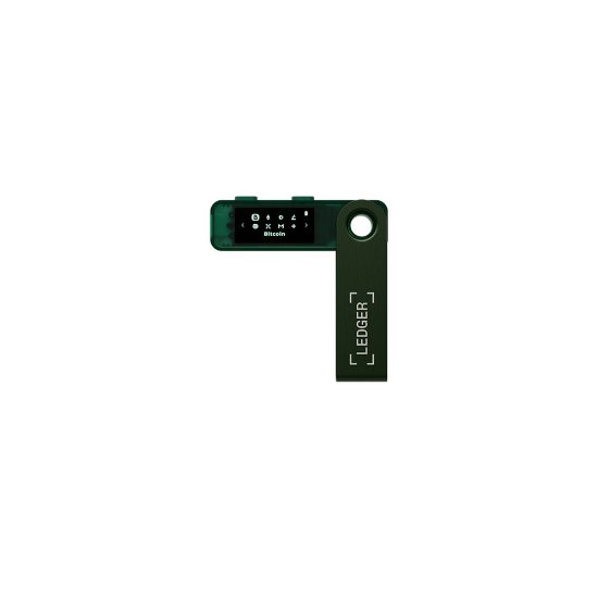 Bitcoin Wallet LEDGER Nano S Plus, USB-C, za kriptovalute, Emerald Green
