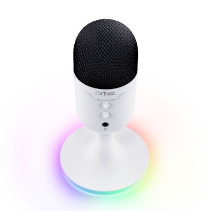 Mikrofon TRUST GXT 234 Yunix, RGB, USB i 3.5mm, bijeli