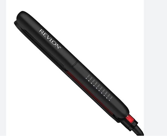 Pegla za kosu REVLON Coconut Oil, 10 LED postavki, 50 w, 235 °C , crna