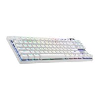 Tipkovnica LOGITECH G Pro X TKL LIGHTSPEED, mehanička, bežična, RGB, bijela