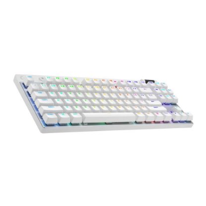 Tipkovnica LOGITECH G Pro X TKL LIGHTSPEED, mehanička, bežična, RGB, bijela