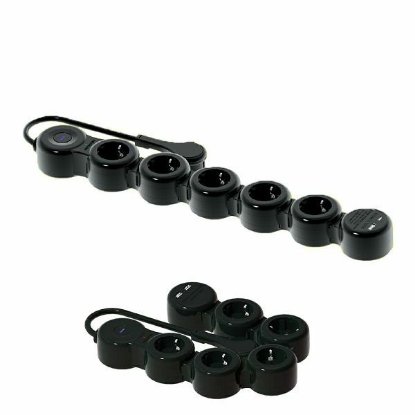 Prenaponska zaštita MAXPOWER HS-DK GS05KUCS, 5 utičnica + USB-A + USB-C, 1.5m, crna