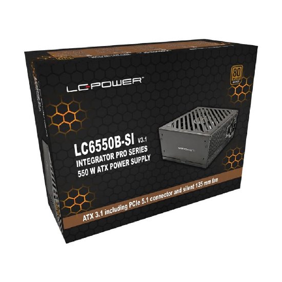 Napajanje 550W LC Power Integrator Pro LC6550B-SI V3.1, 80+ Bronze, crno