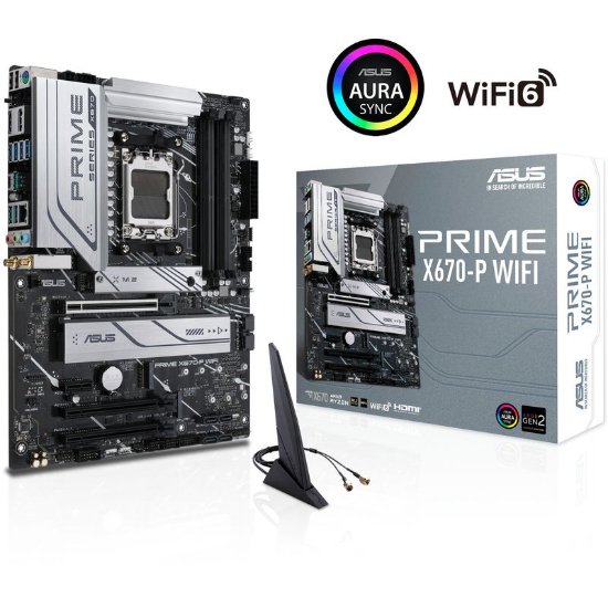 Matična ploča ASUS Prime X670-P WiFi, AMD X670, DDR5, ATX, s. AM5