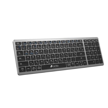 Tipkovnica OCTIO Style K290WBT, bežična, BT, crna