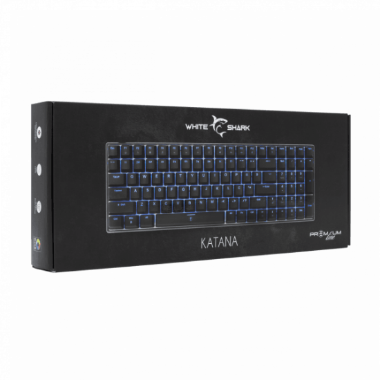 Tipkovnica WHITE SHARK ESL-K2 Katana, RGB, mehanička, US Layout, USB, crna