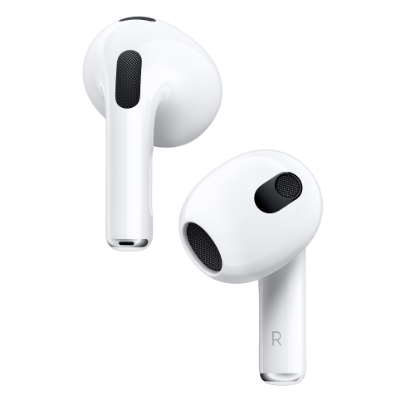Slušalice APPLE Airpods (3rd generation), kutijica za punjenje, in-ear, mikrofon, bijele