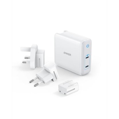 Kućni punjač ANKER PowerPort III A2629H21, 60W, 2xUSB-C, s adapterom za EU, UK i US, bijeli