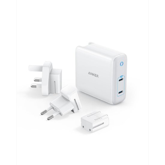Kućni punjač ANKER PowerPort III A2629H21, 60W, 2xUSB-C, s adapterom za EU, UK i US, bijeli