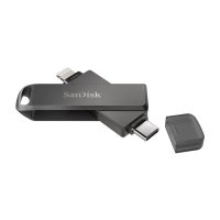 Memorija USB 3.1 FLASH DRIVE, 64GB, SANDISK iXpand Flash Drive Luxe, USB-C, Lightning, DIX70N-064G-GN6NN, crna
