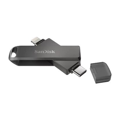 Memorija USB 3.1 FLASH DRIVE, 64GB, SANDISK iXpand Flash Drive Luxe, USB-C, Lightning, DIX70N-064G-GN6NN, crna