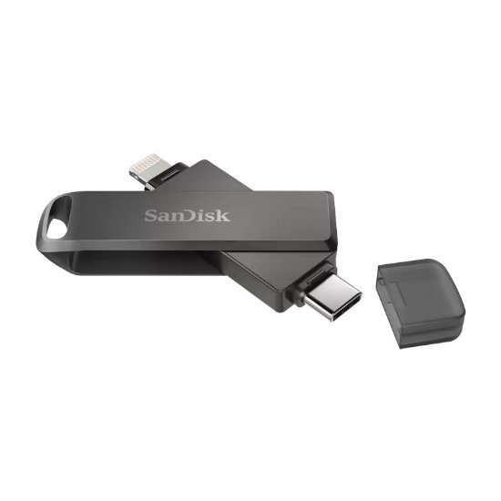 Memorija USB 3.1 FLASH DRIVE, 64GB, SANDISK iXpand Flash Drive Luxe, USB-C, Lightning, DIX70N-064G-GN6NN, crna