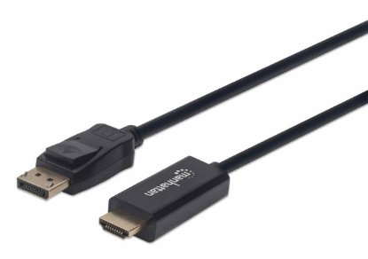 Kabel MANHATTAN, DisplayPort (M) na HDMI (M), 4K@60Hz, 1.0m