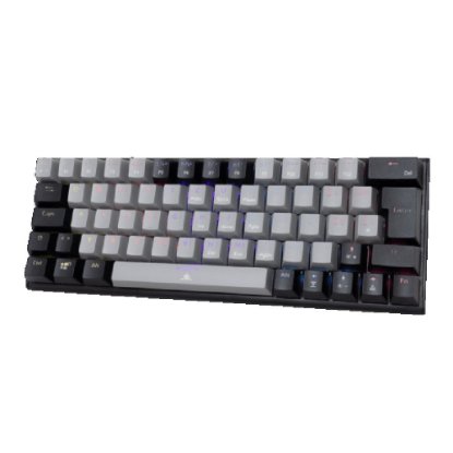 Tipkovnica WHITE SHARK GK-002712V2 Wakizashi-2, RGB, crveni switch, mehanička, UK/HR, crno-siva