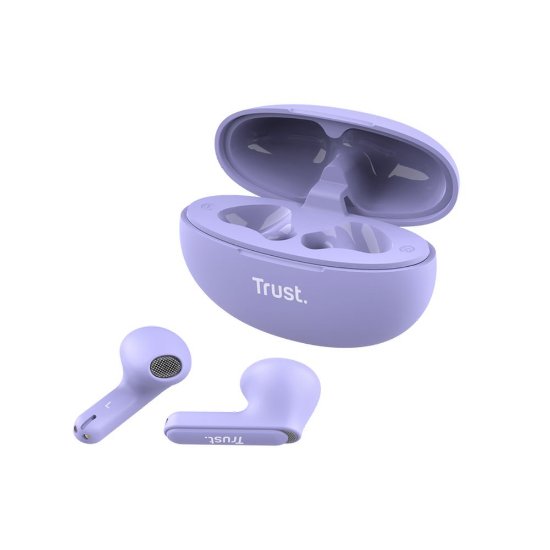 Slušalice TRUST Yavi Earbuds, in-ear, ENC, bežične, ljubičaste