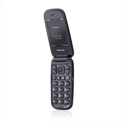 Klasični mobitel PANASONIC KX-TU550EXB, flip, preklopni, crni