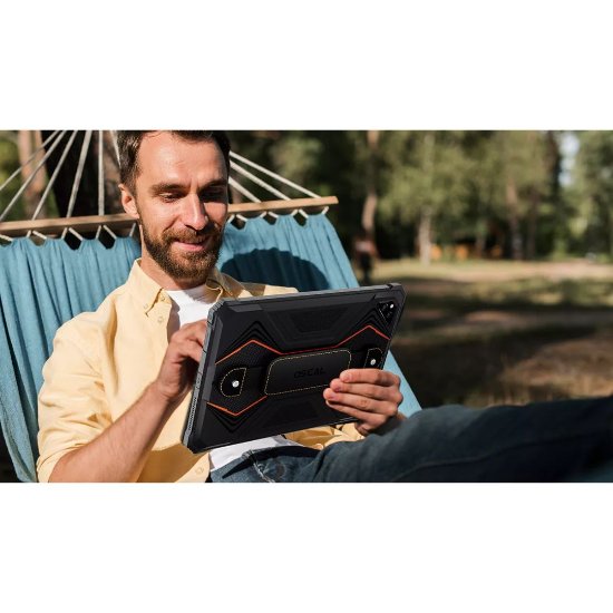 Tablet OSCAL Spider 8, 10.1", WiFi, LTE, 8GB, 128GB, Android 12, crno-narančasti