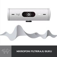 Web kamera LOGITECH Brio 500, bijela