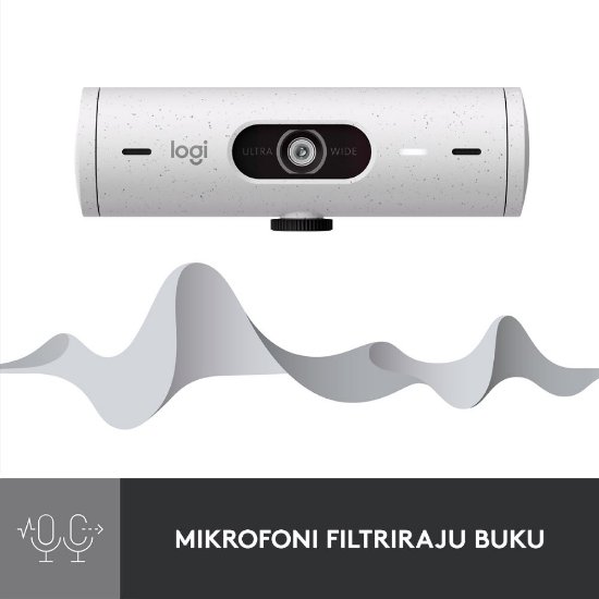 Web kamera LOGITECH Brio 500, bijela