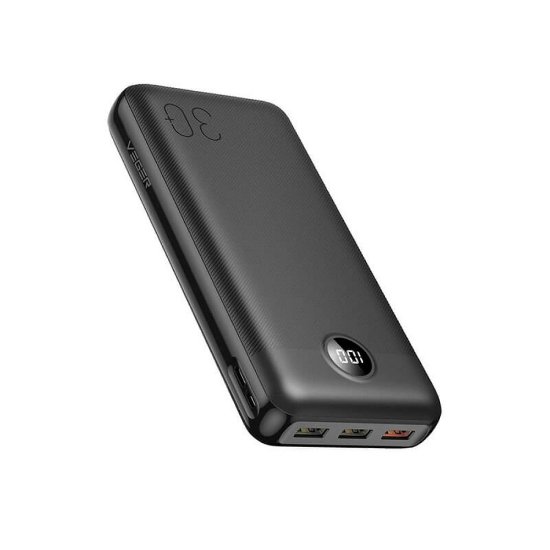 Mobilni USB punjač VEGER L30, 30000 mAh, crni