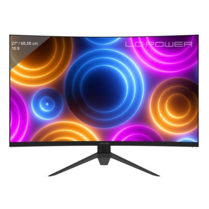 Gaming monitor 27" LC POWER LC-M27QC, QHD, VA, 180Hz, 1ms, 300cd/m2, FreeSync, zakrivljeni, crni